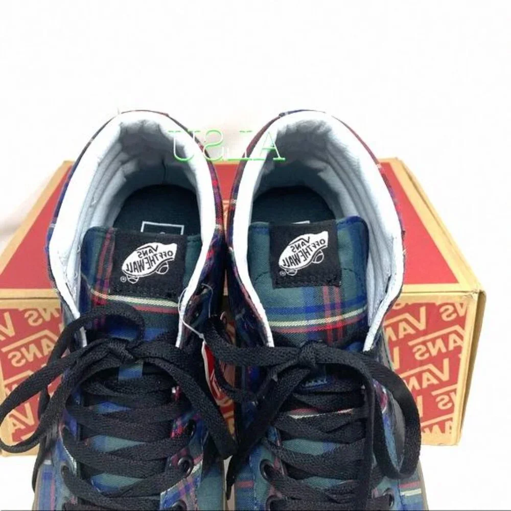 💖MEGA SALE💖VANS SK8-HI Reissue Tartan Canvas Shoes VN0A2XSBU5R 5 Size Women’s